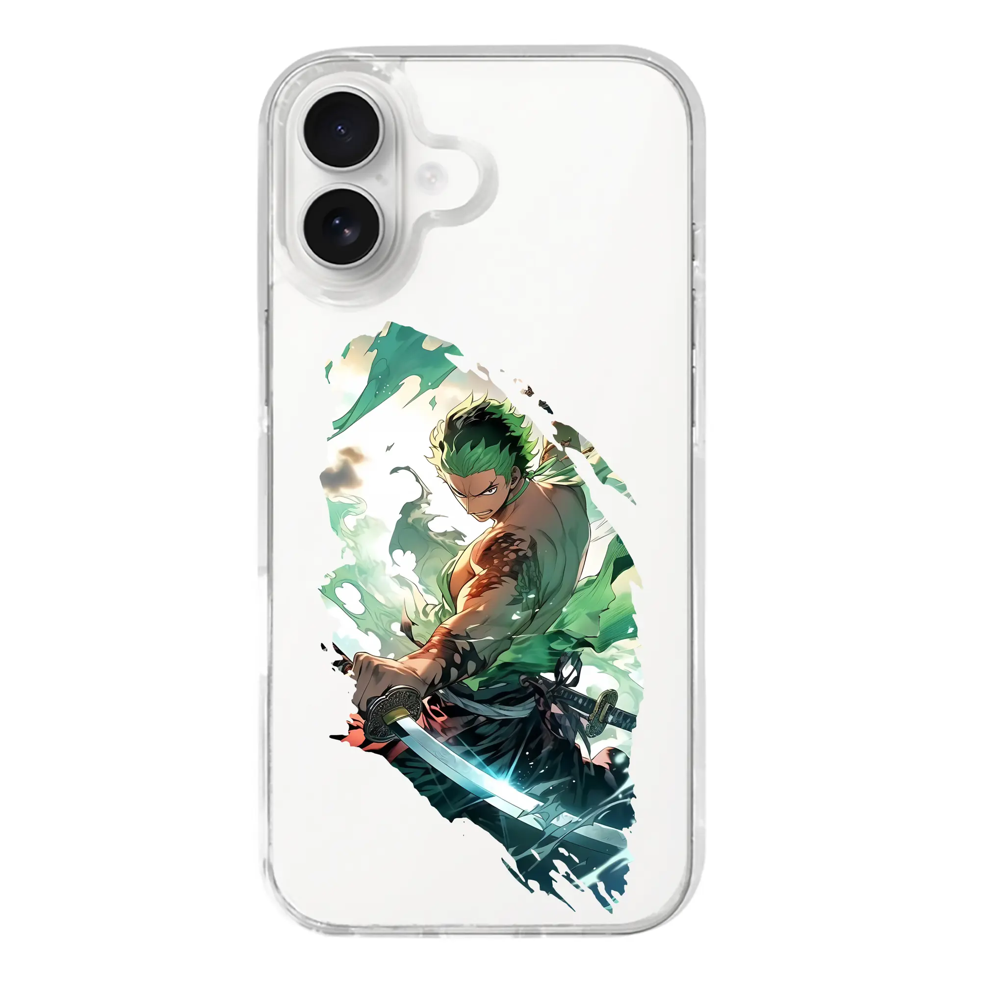 ワンピース グッズ ロロノア・ゾロ - iPhone 17シリーズ 透明スマホケース – 薄型・耐衝撃・精密フィット保護カバー